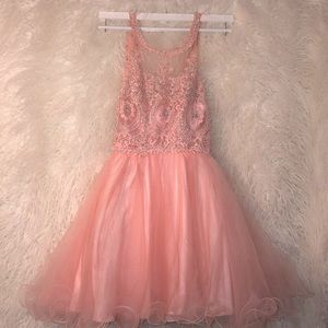 light pink prom dress